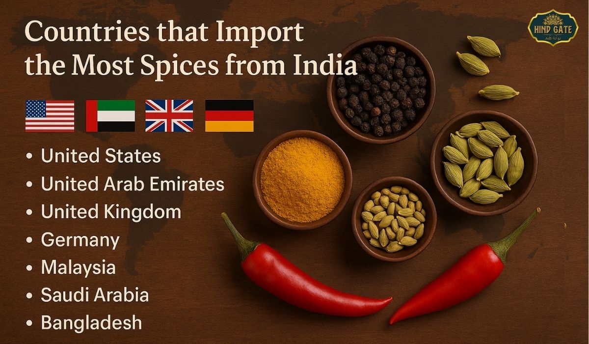 Top spice importing countries from India