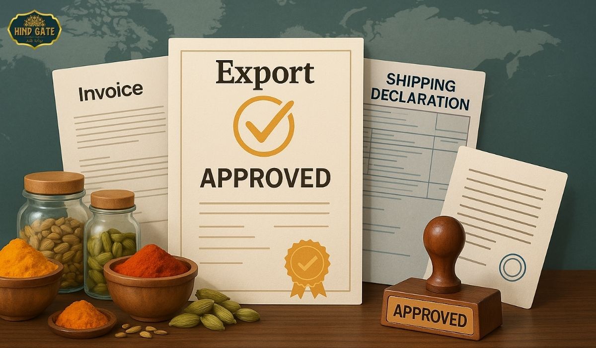 Essential documents for exporting spices from India