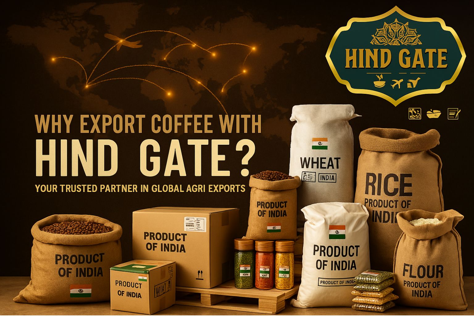 Hind Gate coffee export premium Indian agri-export services