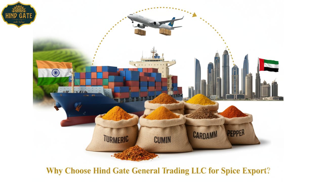 Hind Gate General Trading LLC – trusted partner for spice export from India to Dubai.