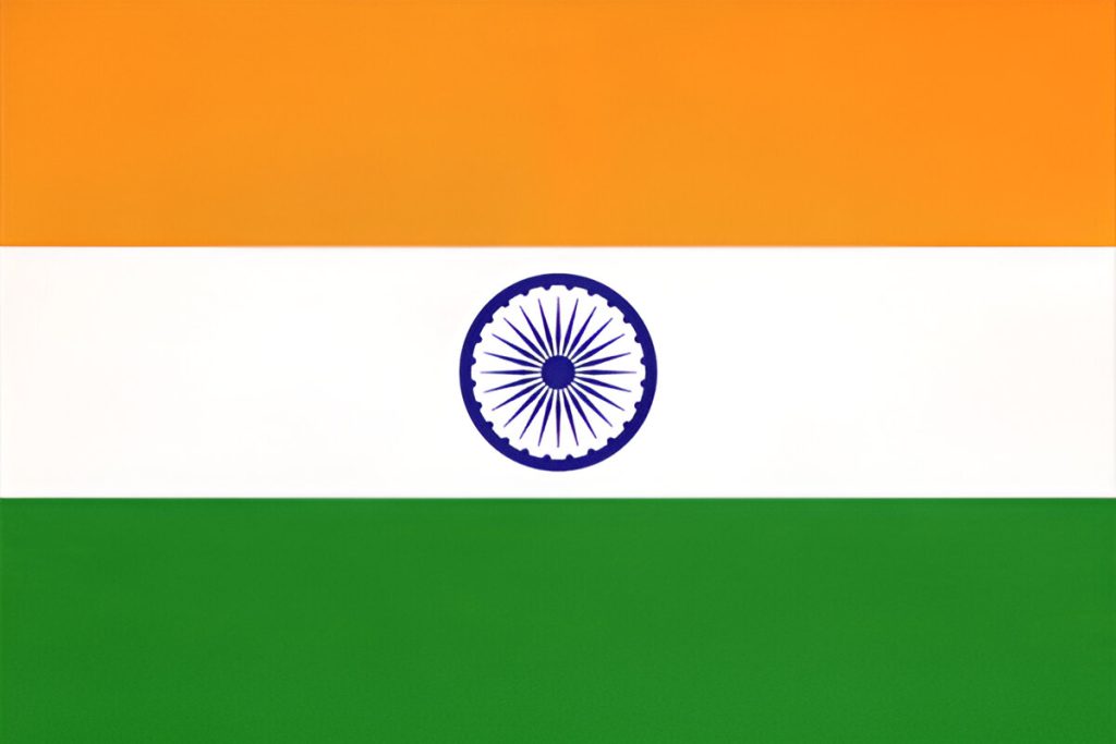 India flag representing one of the top tea exporting countries