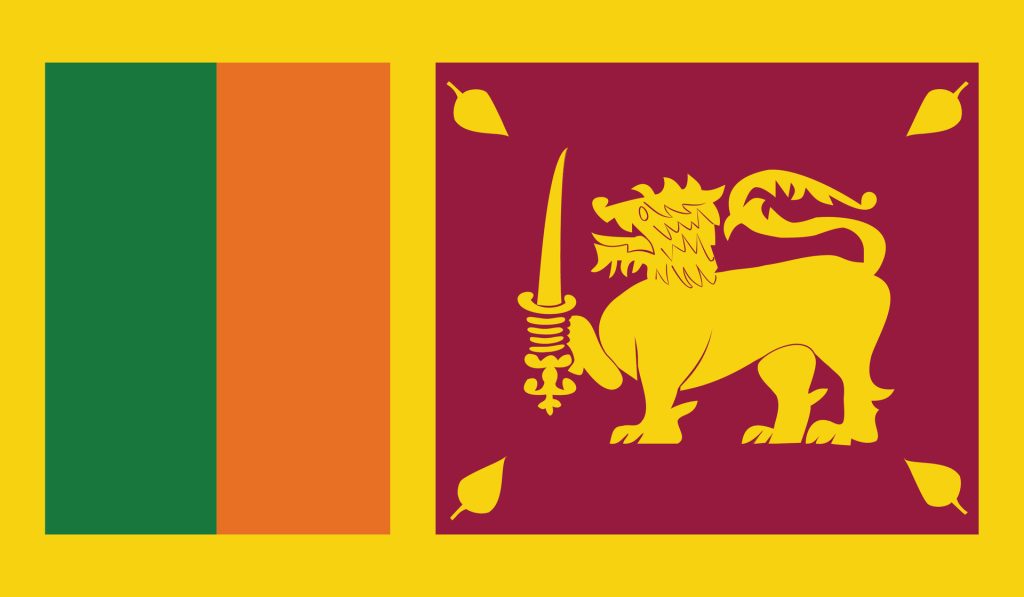 Sri Lanka flag representing premium Ceylon tea exports