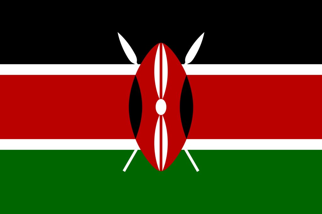 Kenya flag representing Africa’s largest tea exporter